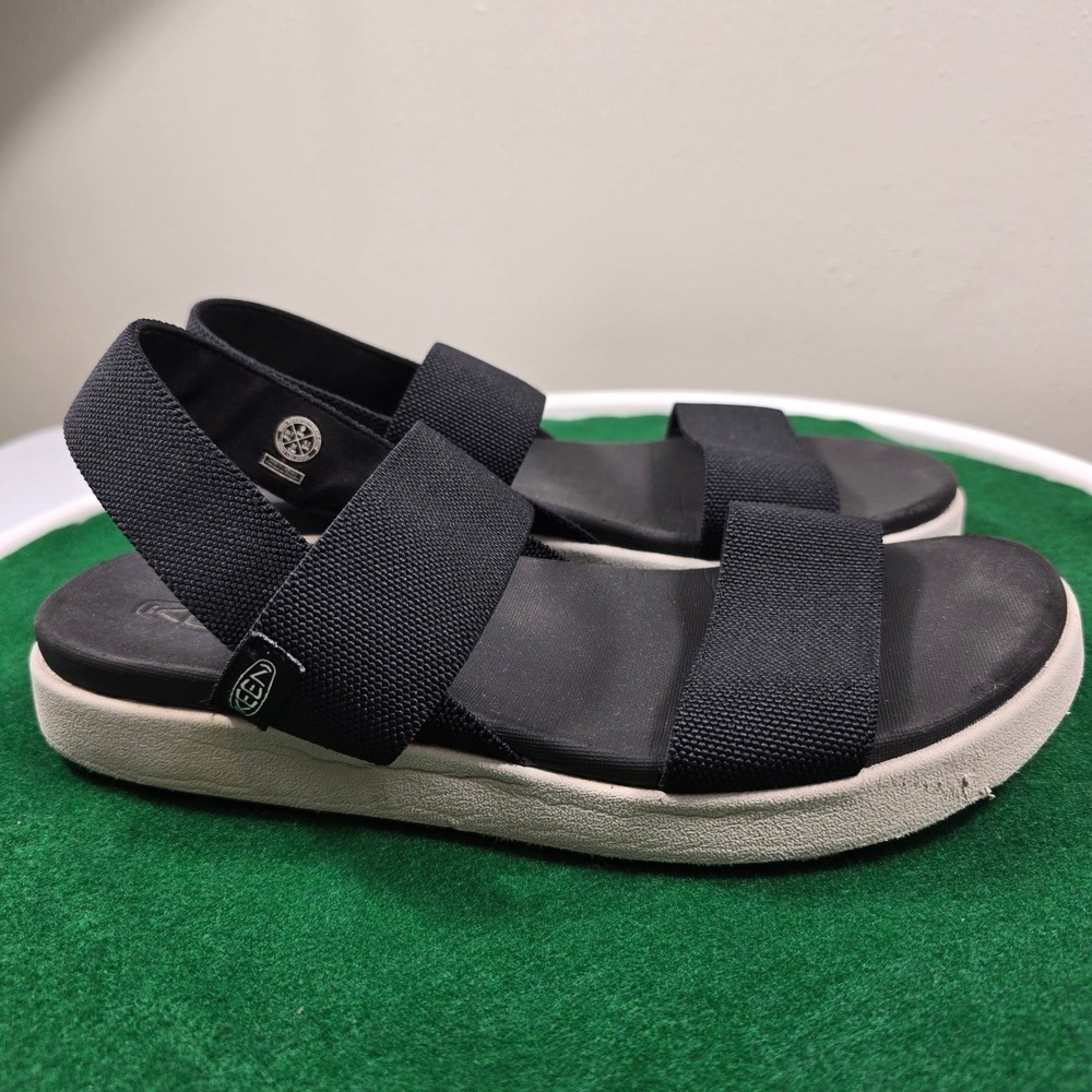 Keen Elle Backstrap Sandals Womens 9 Black Stretch Gore Platform 1022620 - Picture 3 of 9